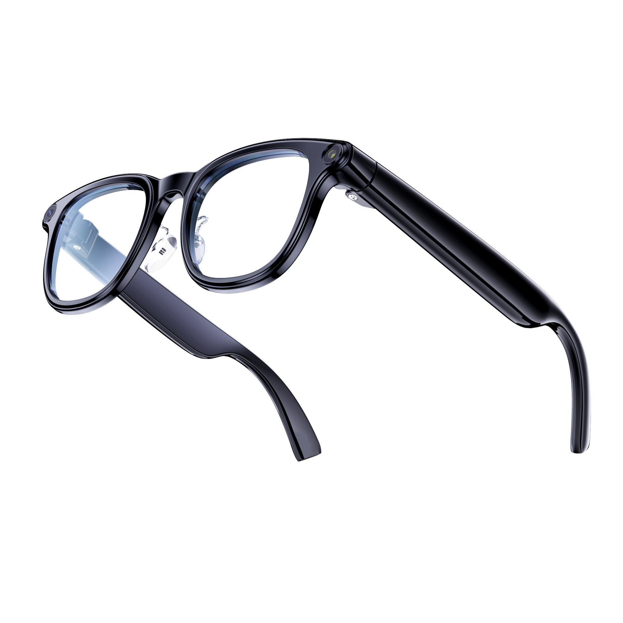 COLMI AI Smart Glasses everyday black angled view on white background