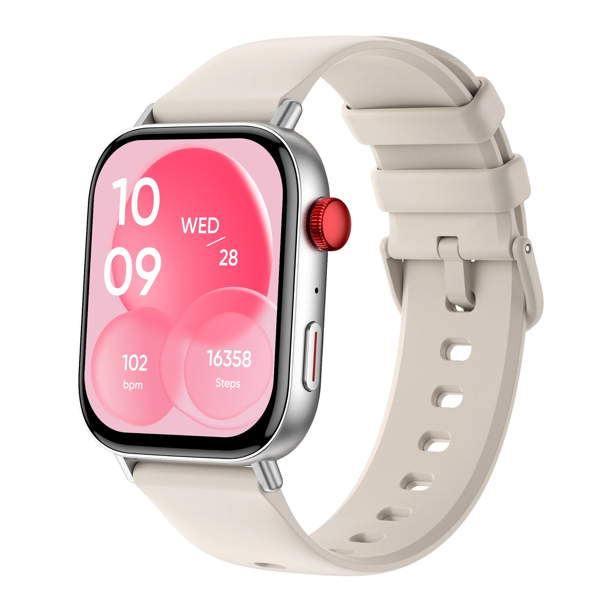 COLMI C8 Max silver smartwatch on white background