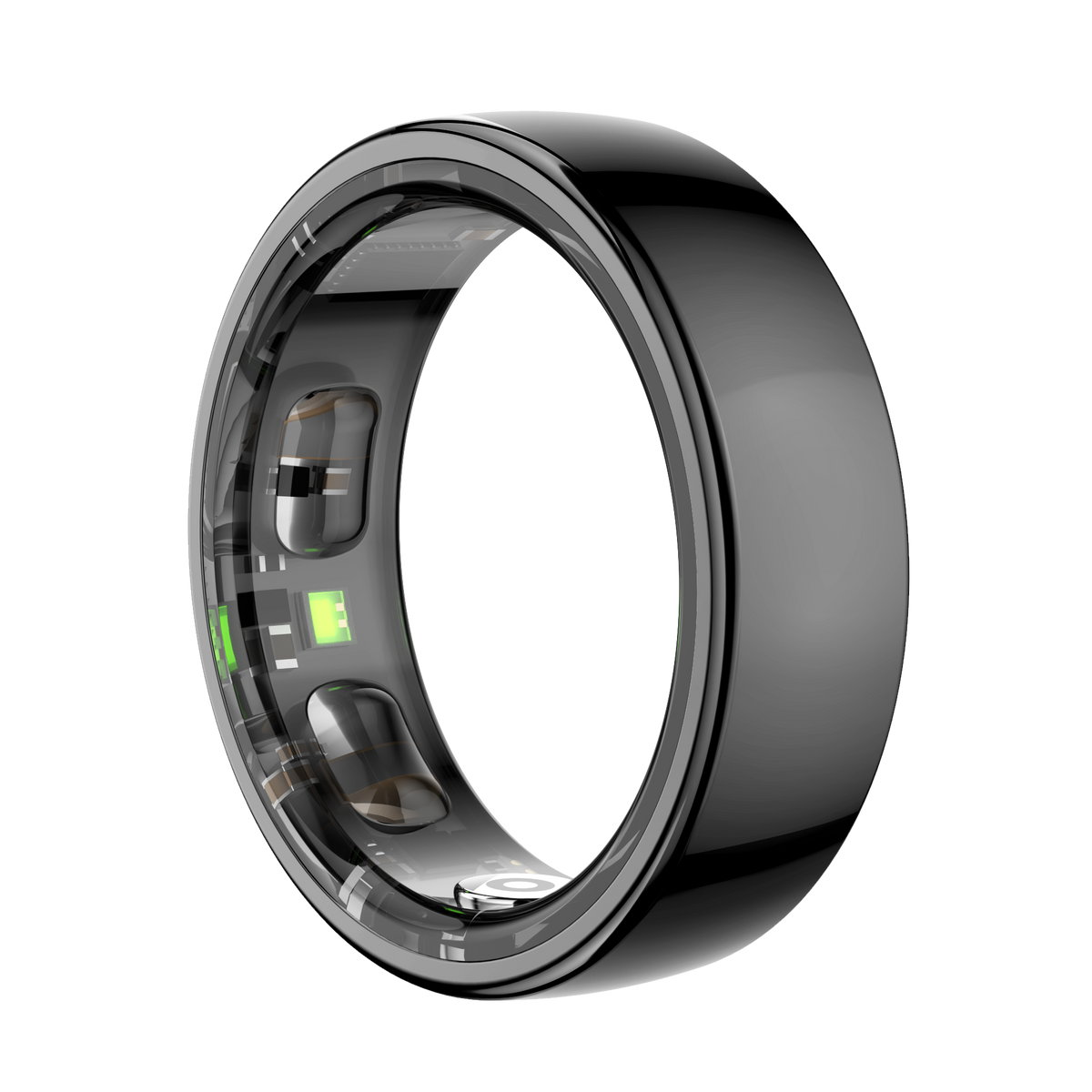 COLMI Ring 2 Pro in Black, front angled view