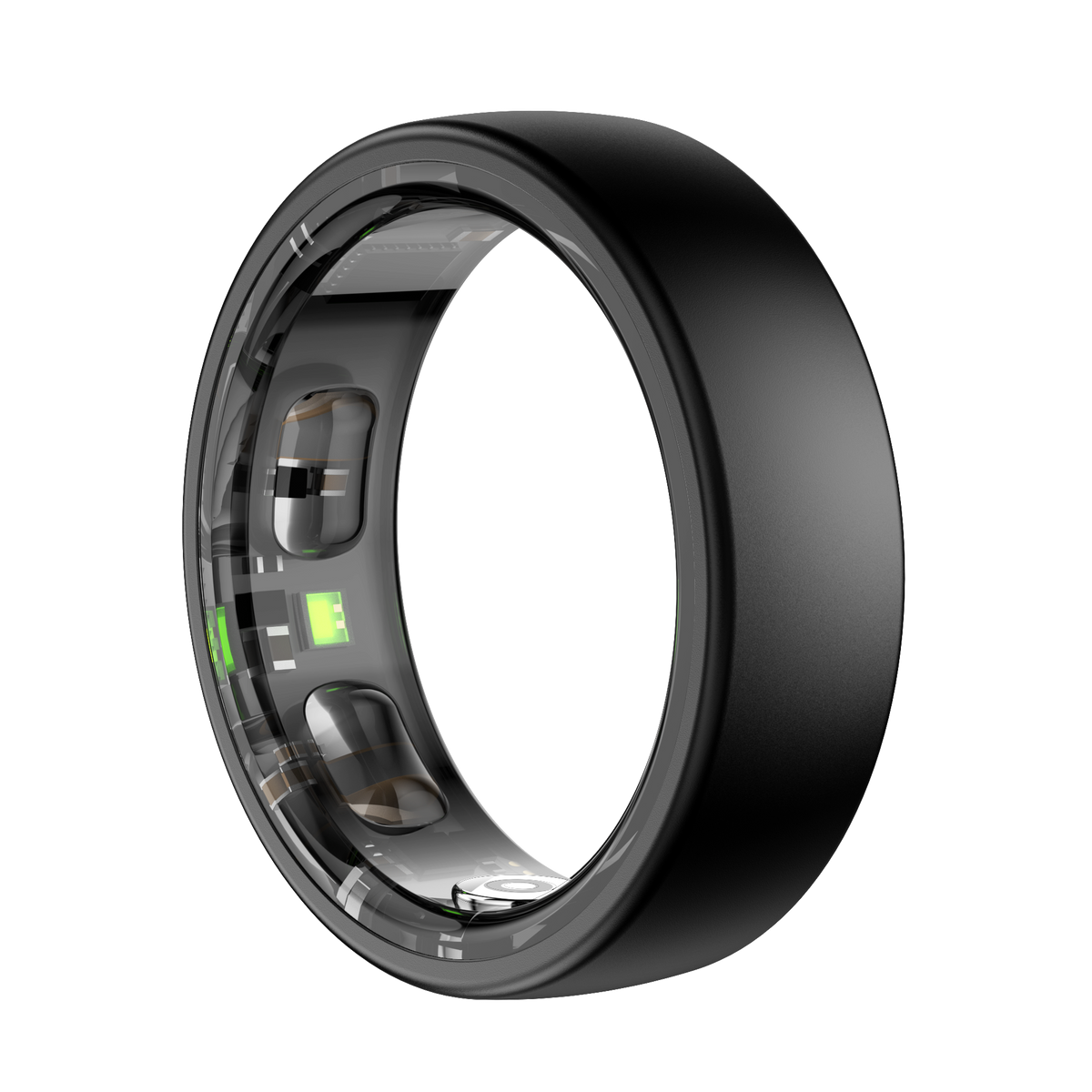 COLMI Ring 2 Pro in Black, front angled view