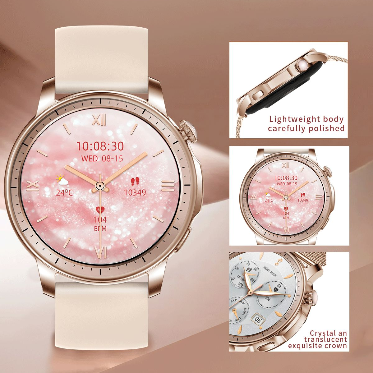 COLMI V65 Smartwatch 1.32 ″ AMOLED Display Fashion Unisex Smart Watch Pikeun Awéwé