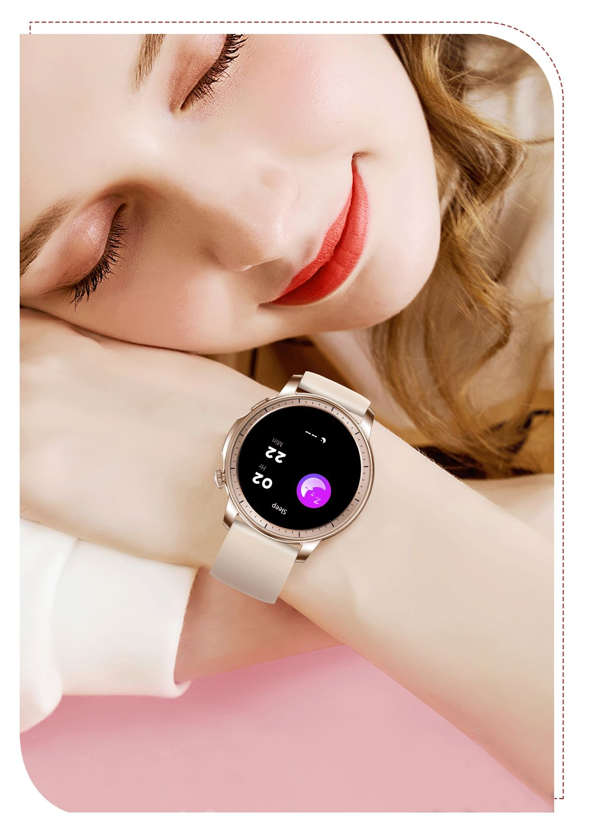 COLMI V65 Smartwatch 1,32-tums AMOLED-skärm Mode unisex smartklocka för kvinnor