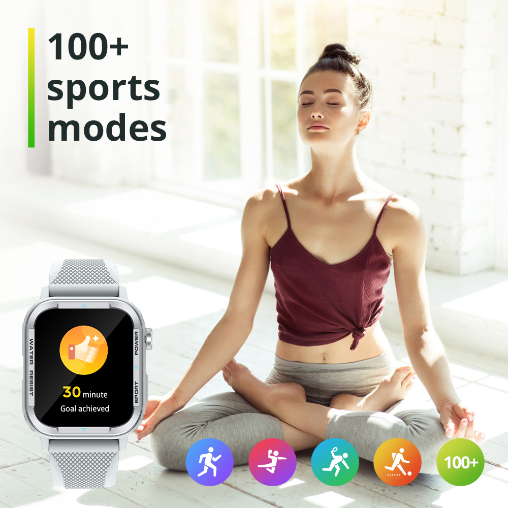 Smartwatch Bluetooth Calling 107 Sport Mudelli Smart Watch Raġel Mara
