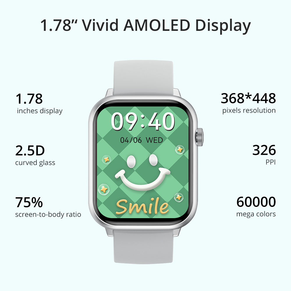 AMOLED Smartwatch Bluetooth даъват 100 модели варзиш Smart Watch Man зан