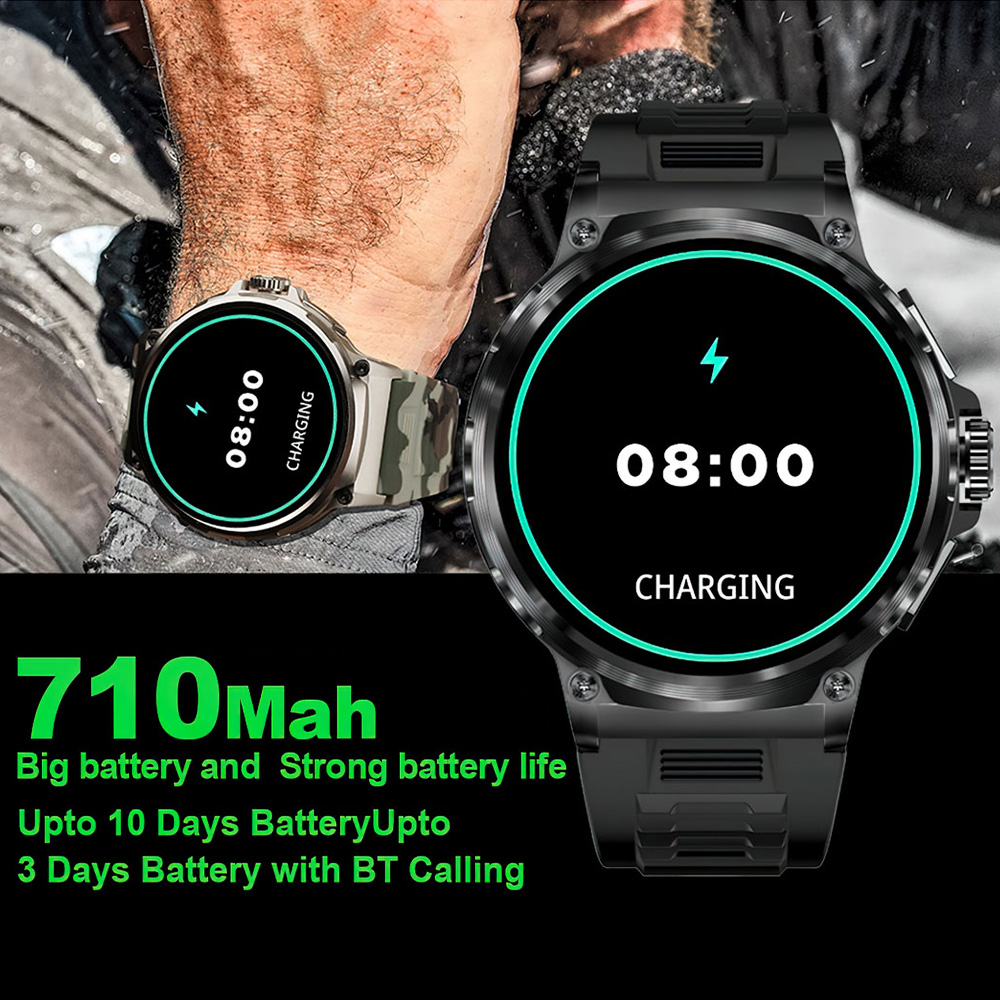 COLMI V69 Smartwatch 1.85" 400+ የሰዓት መልኮች 710 ሚአሰ የባትሪ ስማርት ሰዓት