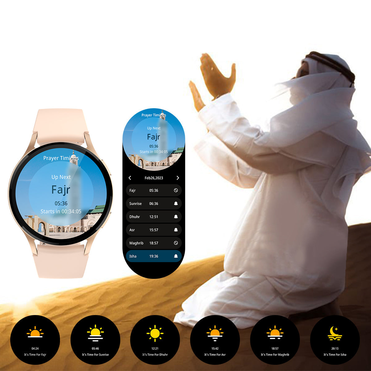 COLMI i28 Ultra smartwatch prayer reminder feature image