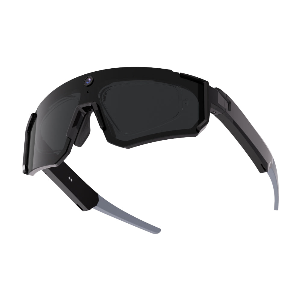 COLMI AI Smart Glasses cycling black angled view on white background