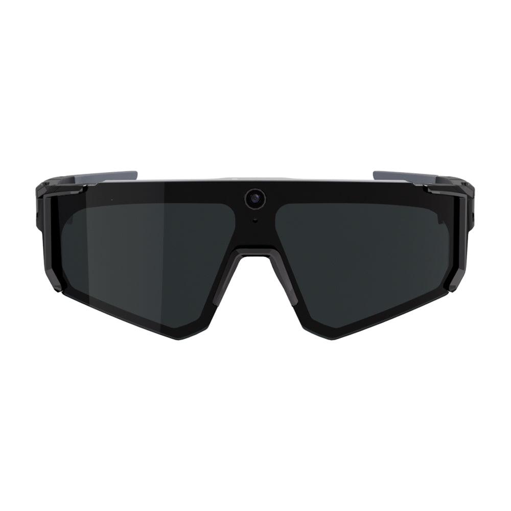 COLMI AI Smart Glasses cycling black front view on white background