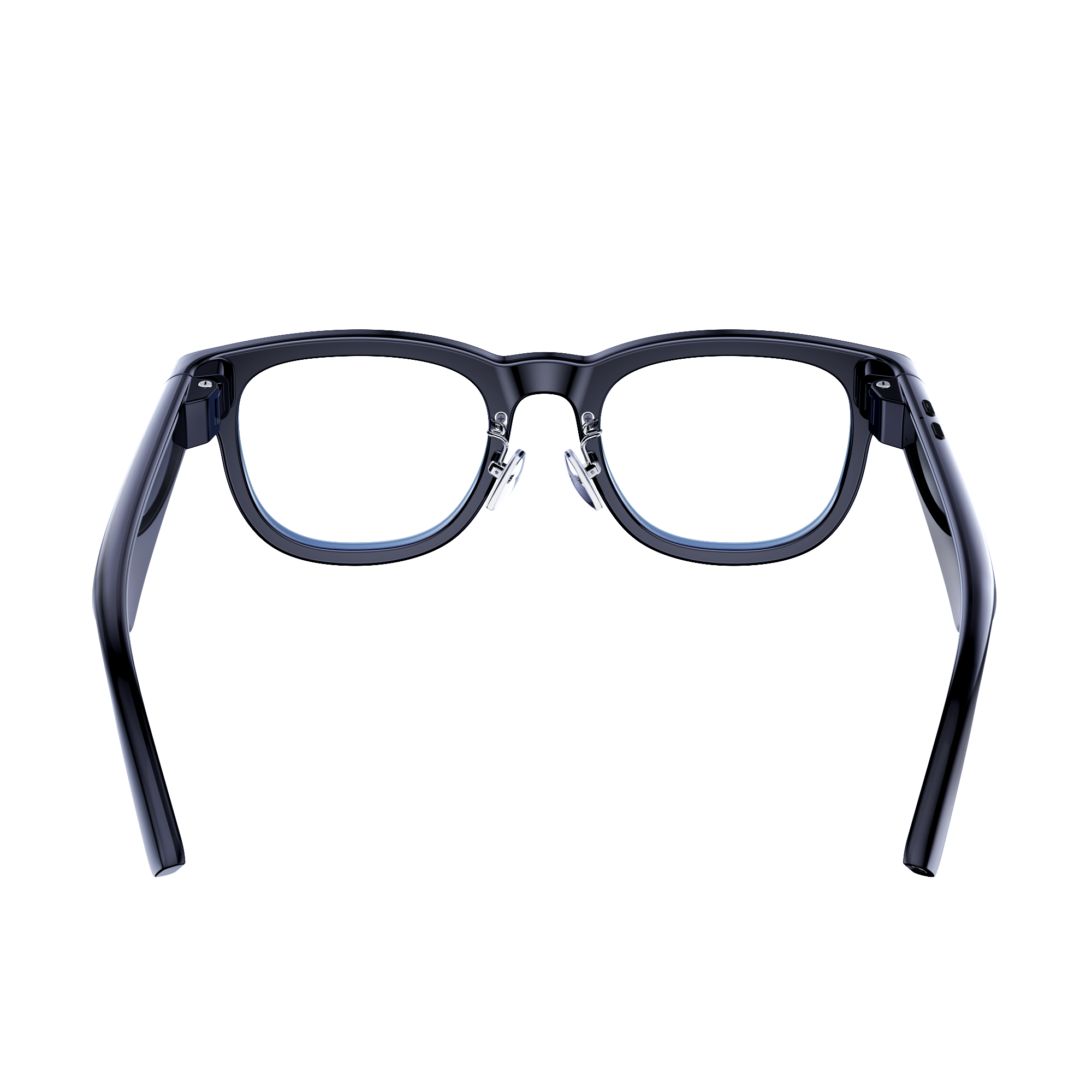COLMI AI Smart Glasses everyday black open front view on white background