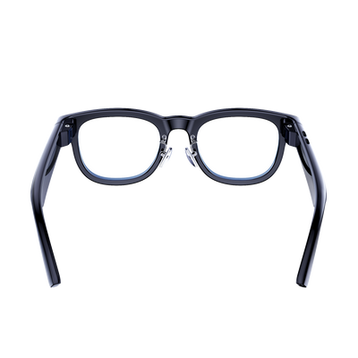 COLMI AI Smart Glasses everyday black open front view on white background