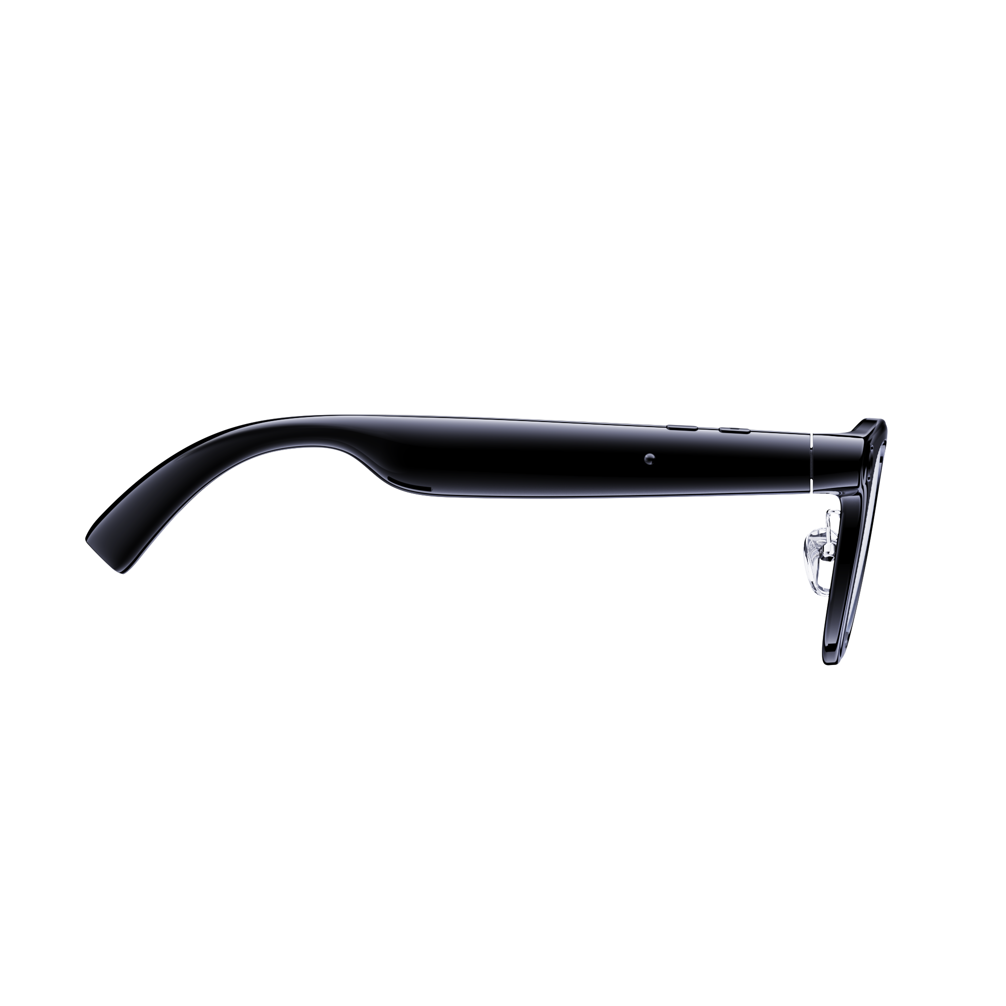 COLMI AI Smart Glasses everyday black side view on white background