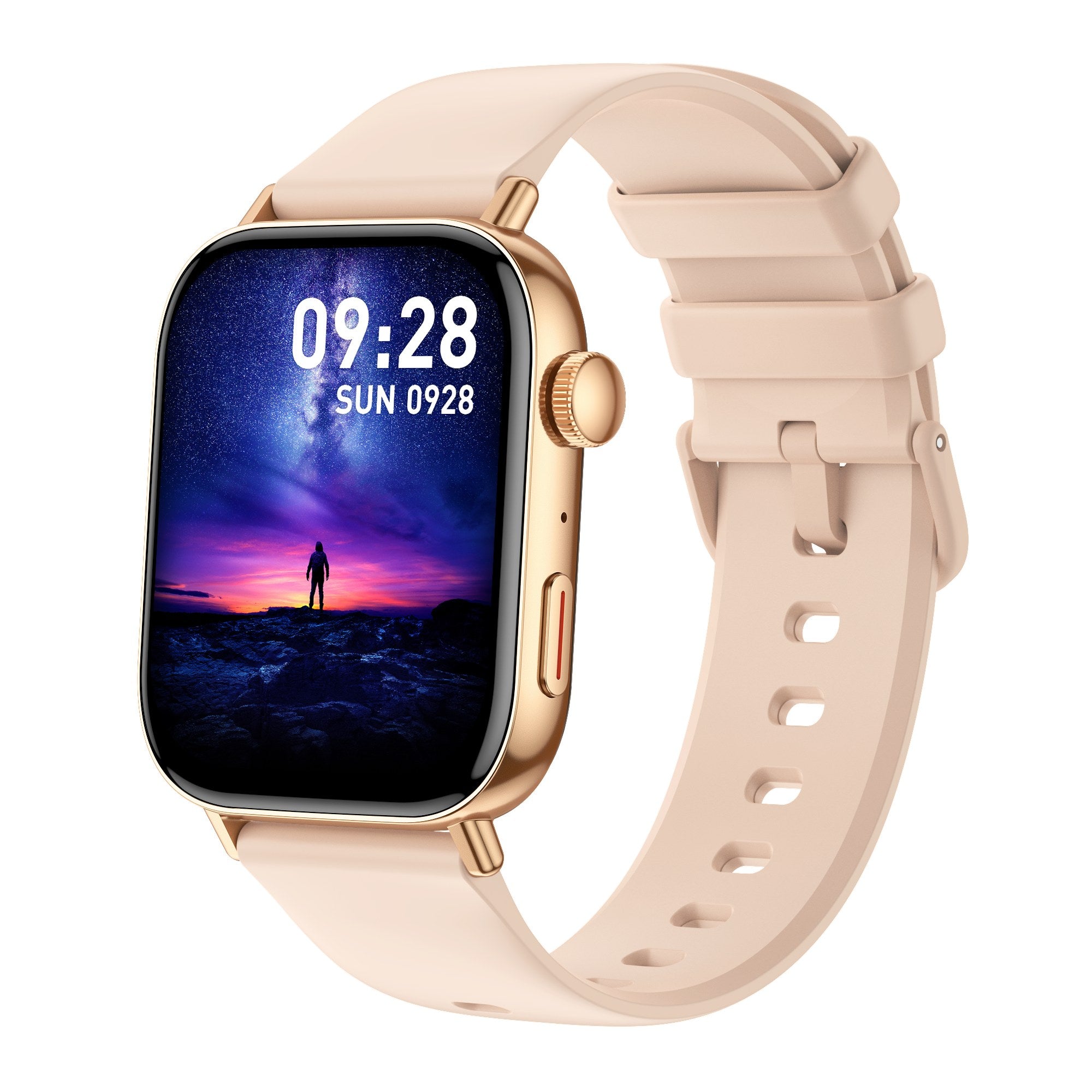 COLMI C8 Max gold smartwatch on white background