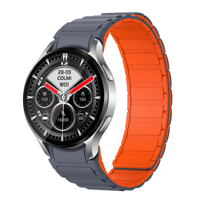 COLMI i28 Ultra silver smartwatch on white background