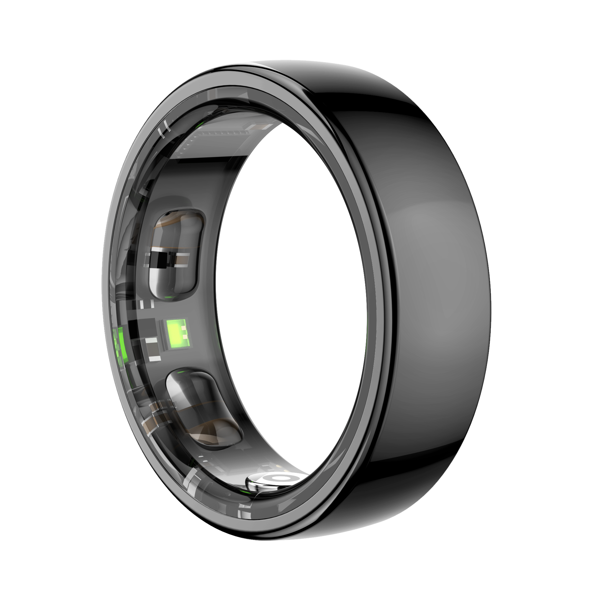 COLMI Ring 2 Pro in Black, front angled view