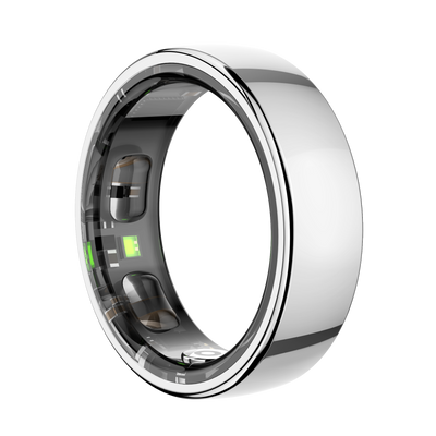 COLMI Ring 2 Pro in Silver, front angled view