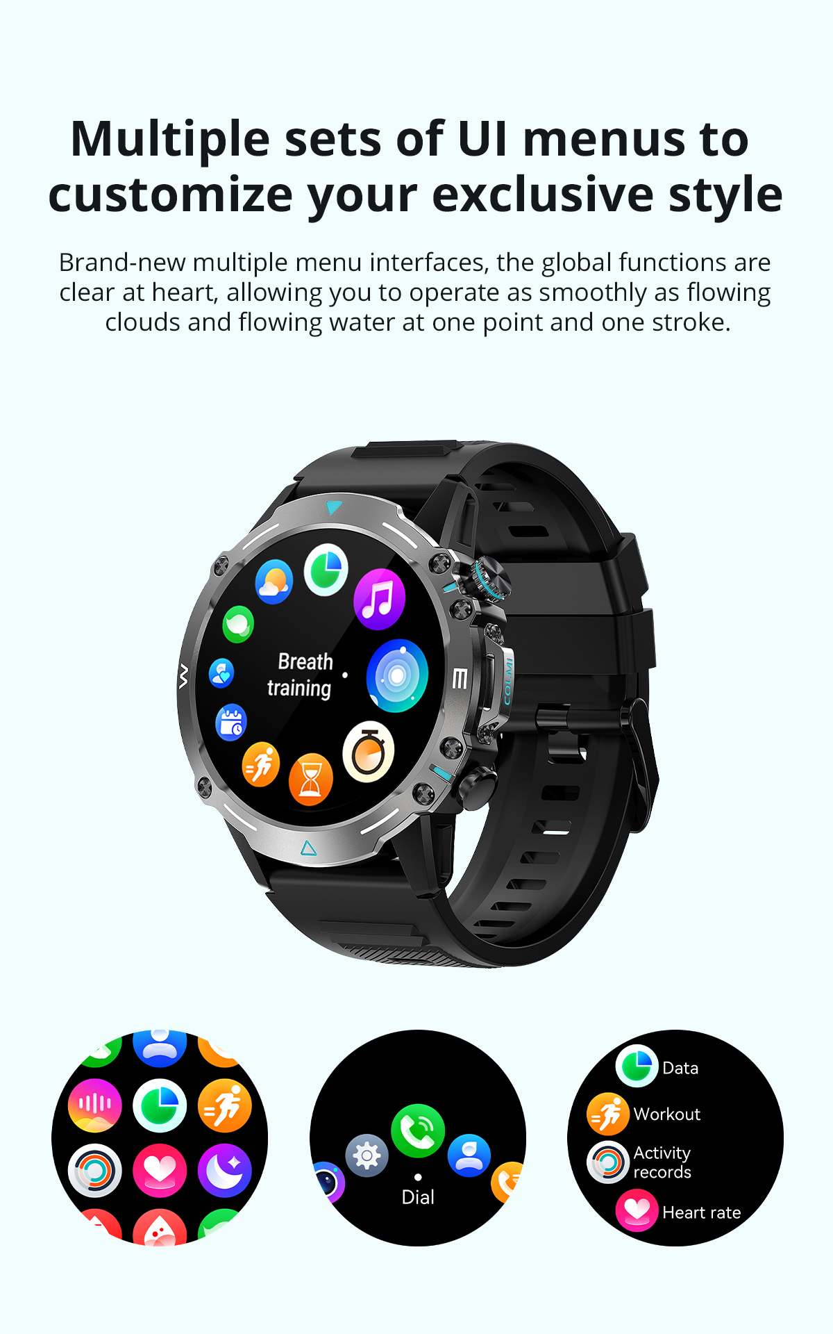 ti o dara ju smartwatch Adani ọkunrin obinrin Bluetooth ipe smart aago