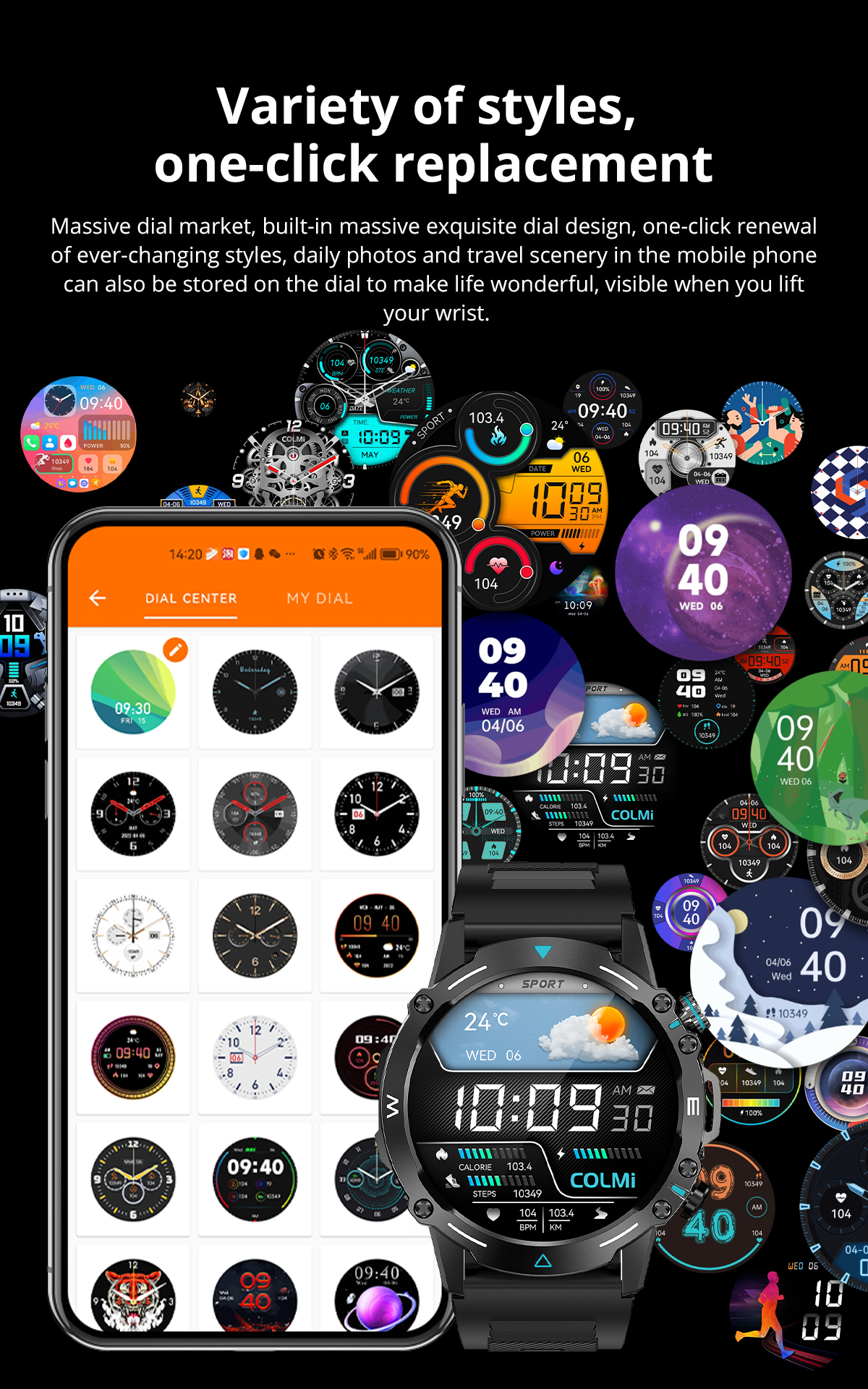najlepszy smartwatch Dostosowany mężczyzna kobieta Inteligentny zegarek z połączeniem Bluetooth