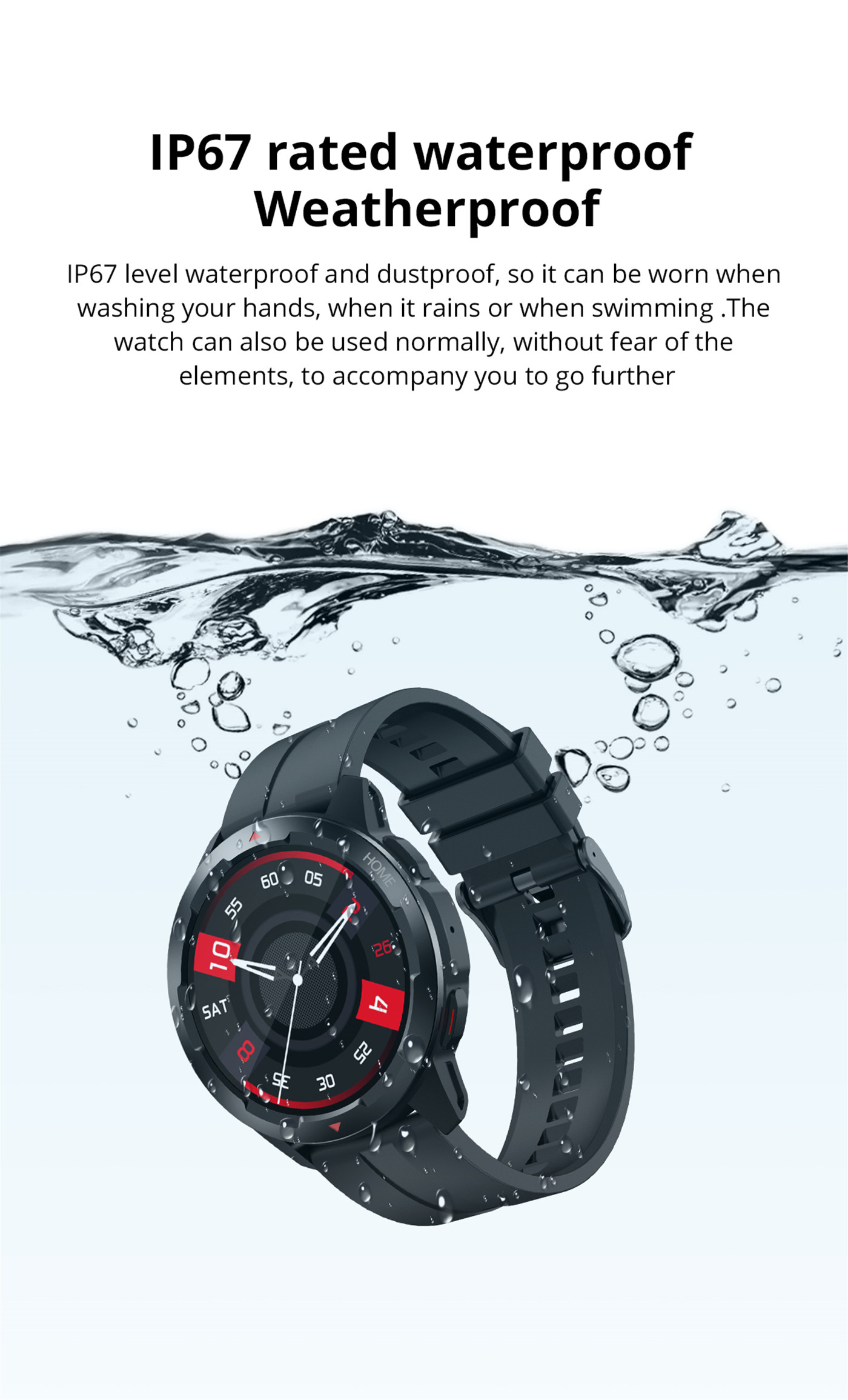 COLMI M40 Smartwatch مردانه 1.32 اینچی با صفحه نمایش HD 360360 تماس با ساعت هوشمند زنانه IP67 ضد آب (10)