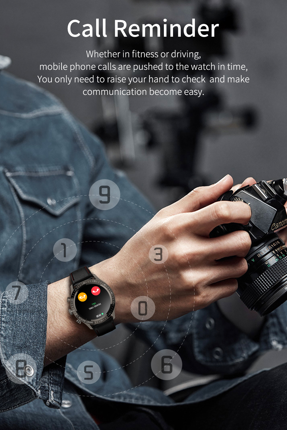 COLMI SKY 5 Plus 1.32 inch Smart Watch 360360 Pixel HD Skrine sa IP67 Se sa keneleng Metsi Fitness Tracker Smartwatch 11